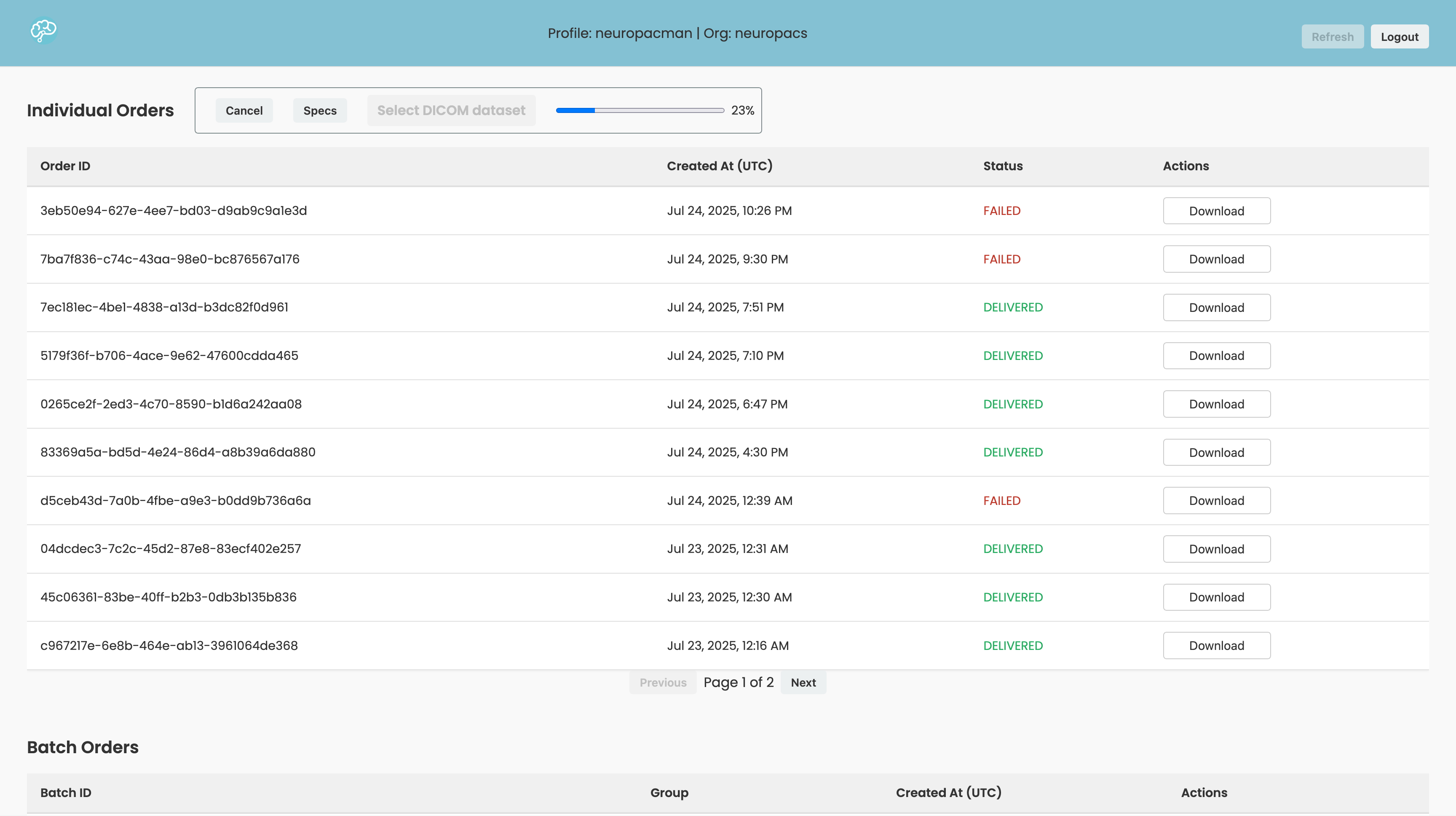 Upload Progress