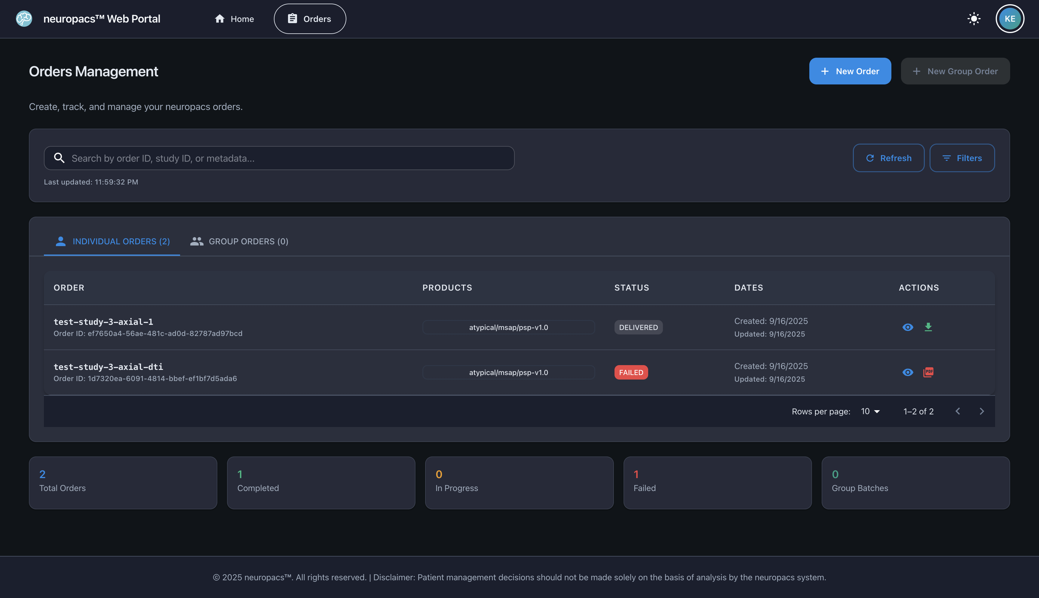 Dashboard Overview